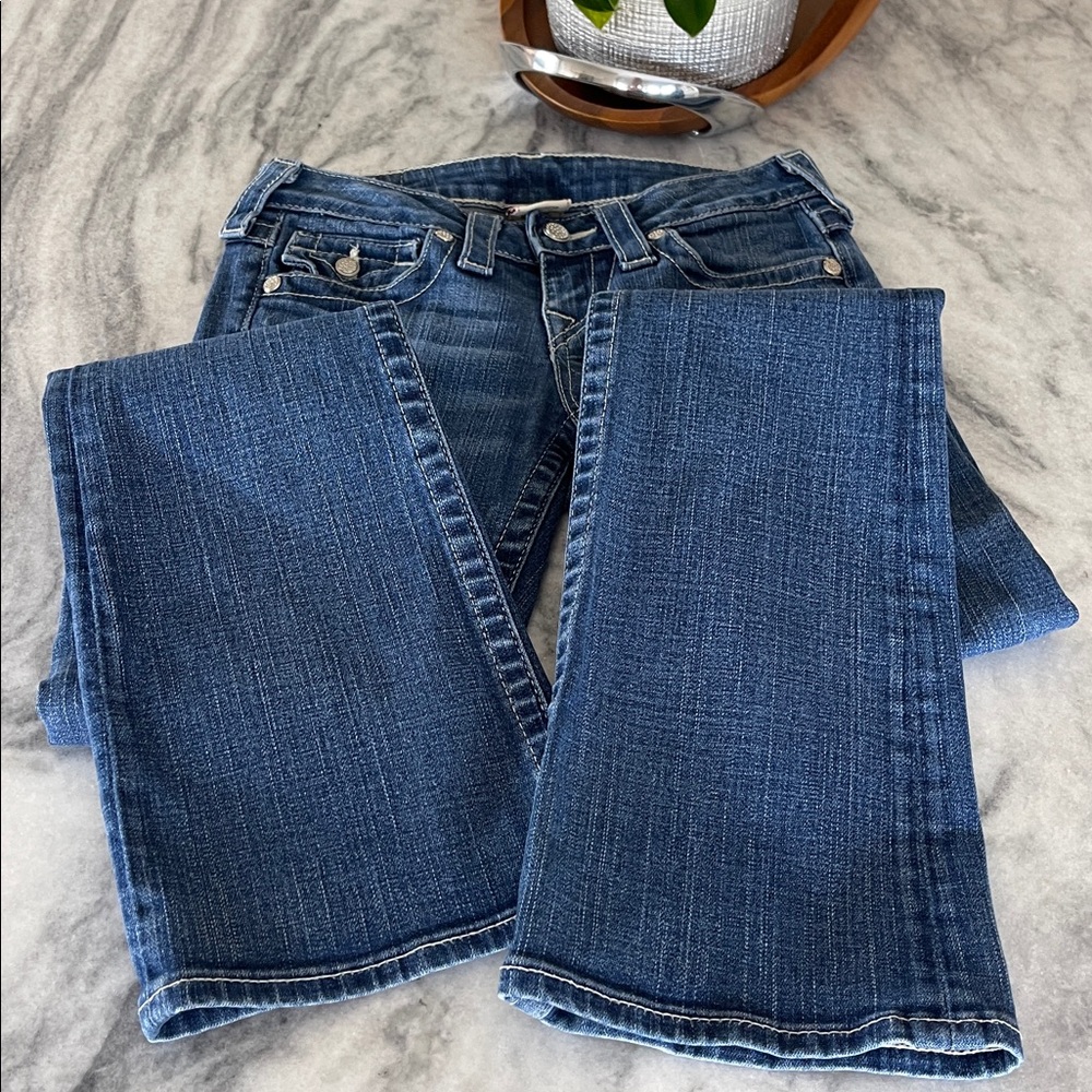 True Religion Beccy straight legs jeans size 24 - Picture 8 of 8